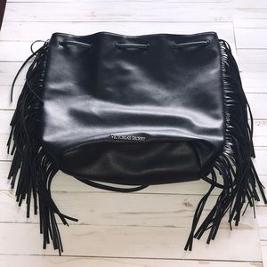 Victoria Secret Drawstring Backpack with Fringe